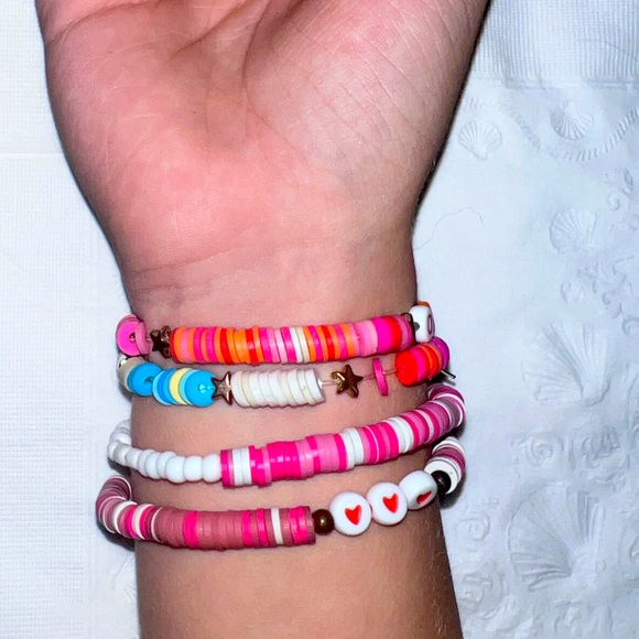 Boho Preppy Bracelet Stack / 4 Bracelets - Picture 8 of 11